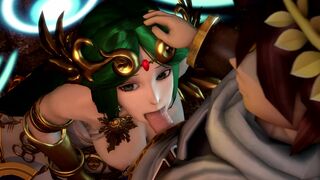 Palutena Sucking off Pit