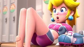 Peach Footjob [Clothed]