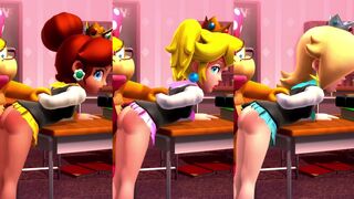 Daisy/Peach/Rosalina Schoogirl Spanking [No Panties]