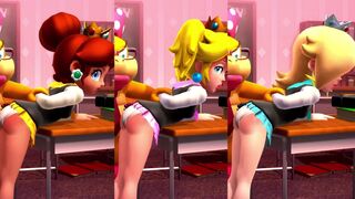 Daisy/Peach/Rosalina Schoogirl Spanking [Panties]