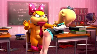 Rosalina Schoogirl Spanking [No Panties]