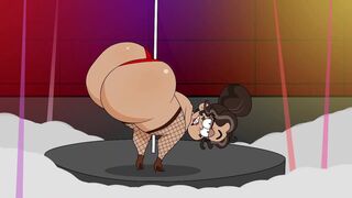 Morag secretly works as a stripper!