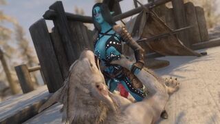 Skyrim - Aquarea Has Some Fun With A Werewolf