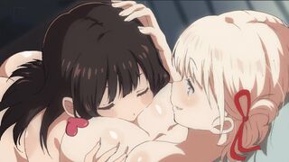 Takina Lying On Chistato's Breasts [Nipple Cover][Or2]