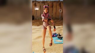 Jules dance at beach