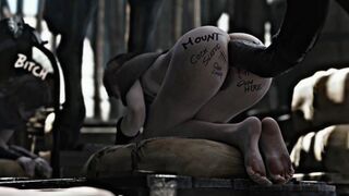 Melina & Horse [Bodywritings][Zmsfm][4K]