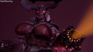 Cyberdemon Slut Handjob