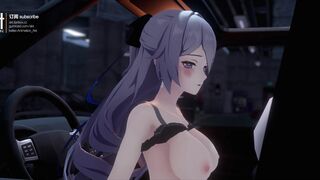 APHO Bronya doing an intense Test Drive with the new car