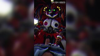 Circus Baby Riding Cock