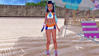 Pokemon Nessa at the beach