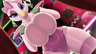 "Glamrock Chica Tits on Glass" by ThousandFoldFeathers (2022) [No Audio | Loop]