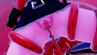 Noelle caught by tentacles