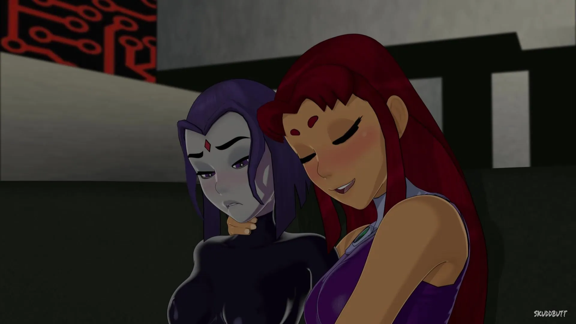 Skuddbutt raven and starfire