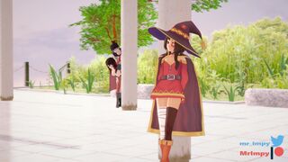 Konosuba - Yunyun leaves Megumin waiting while getting fucked [MrImpy]