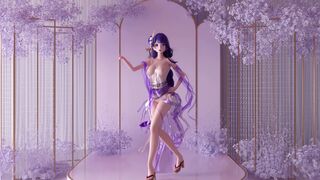 [ 77TRendering] Sexy Raiden Ei nude Dance