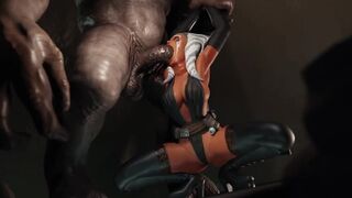 Ahsoka Tano deepthroat by a rancor