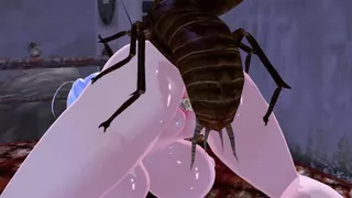 Mating with insects in the back alley【insect】