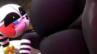 Puppet lying on her side