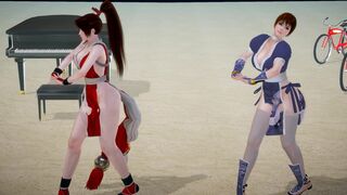 Mai Shiranui and Kasumi DOA dancing