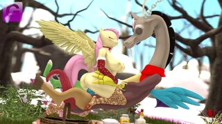 [Gorilka] Discord X Fluttershy - Christmas Party