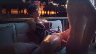 Tracer Drunk & Relaxing (Shirt)[VGErotica][4K]