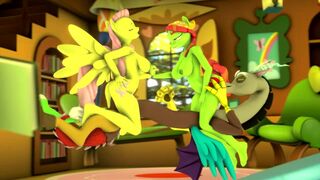 [Gorilka] Discord have fun with Fluttershy and Tree Hugger