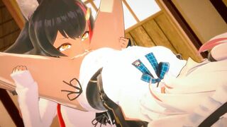 Nakiri Ayame & Ookami Mio (Hololive) [KoiKoiS]