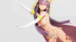 Ramesses II Kawaii Strike Hentai Undress Dance Egyptian Girl MMD 3D Yellow Bangles