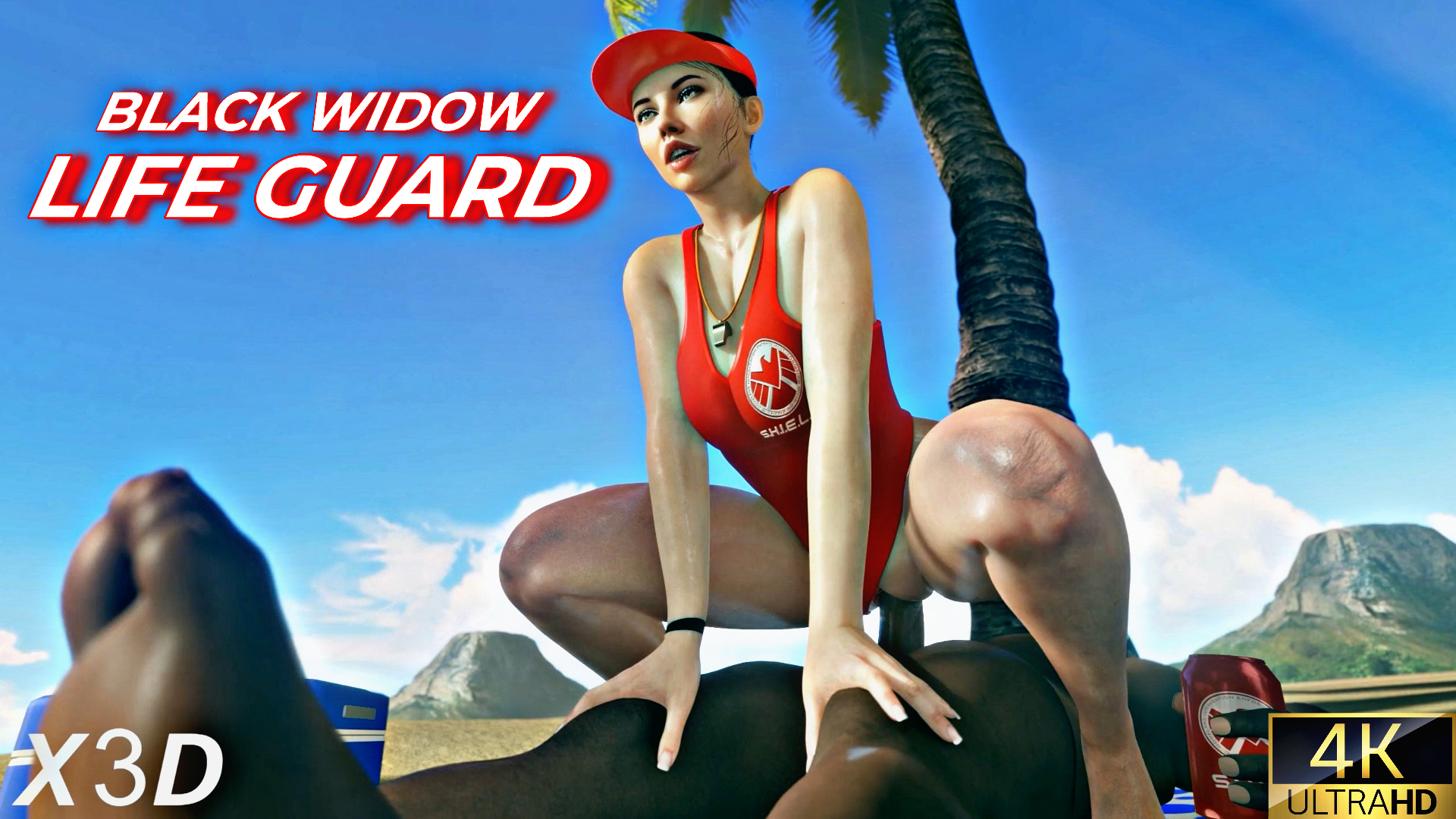 Black Widow Life Guard Blacked X3d 4k