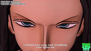 Nami fucks Robin with Huge Futa Cock