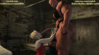 Final Fantasy Scarlet getting throat fucked by Demoness