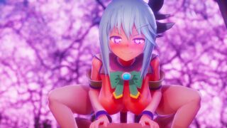 [4K]Aqua Cherry Blossom