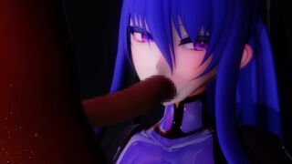 [6Pa_MMD] Rookie AV Star Rinko's First Blowjob