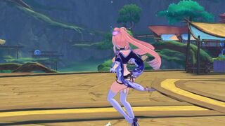 Kokomi Testing Out The Brand New Automated Dildo