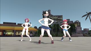 pokemon trainers stripping dance