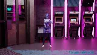 Widowmaker having fun at the Arcade