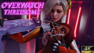Overwatch Threesome With Widow Pharah And Mercy [NeonSin][4K]