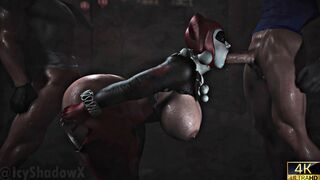 Harley Quinn Spitroast [White][Icyshadow][4K]