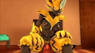 Futa Zeraora facesits and facefucks you(Taker Pov)
