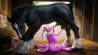 Draenei Serves Stallion with BJ [B] (noname55)