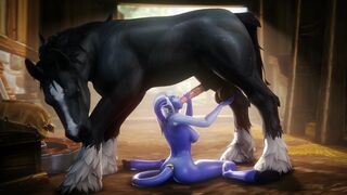 Draenei Serves Stallion with BJ [C] (noname55)