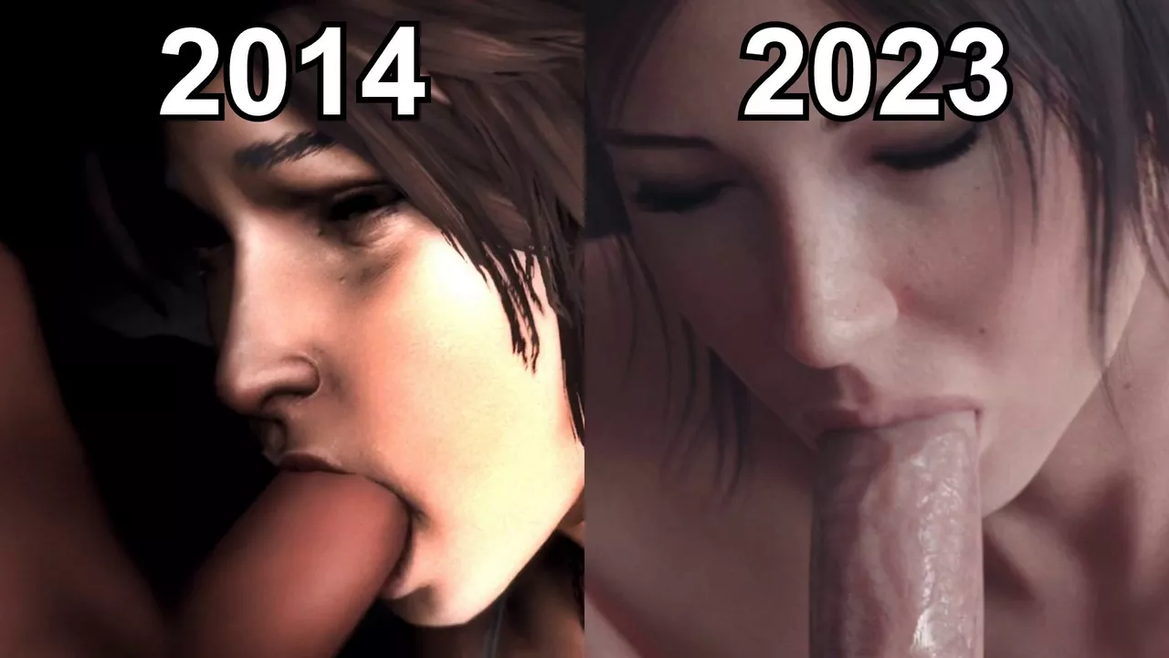 Rule34 Then vs. Now (Lara Croft)