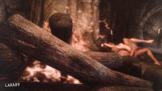 Anal with a tied redhead