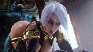 Ivy Gives Big Backshots to Lizardman [C] (noname55)