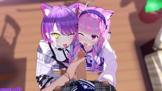 Suisei, Aqua, & Towa take a break from apex [suzutaro3d]