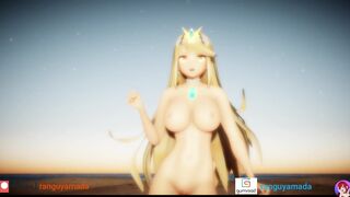 MMD R18 Xenoblade Pyra / Mythra Boing Boing Dance