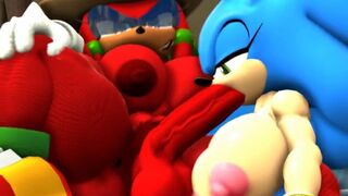 Futa Knuckles fucking futa Sonic