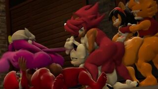 Orgy with Sonic's Girls