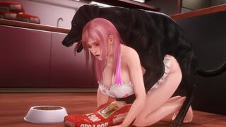 Honoka Dog Feeding Routine [A] (noname55)