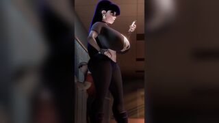 Goth crushes him with her huge ass